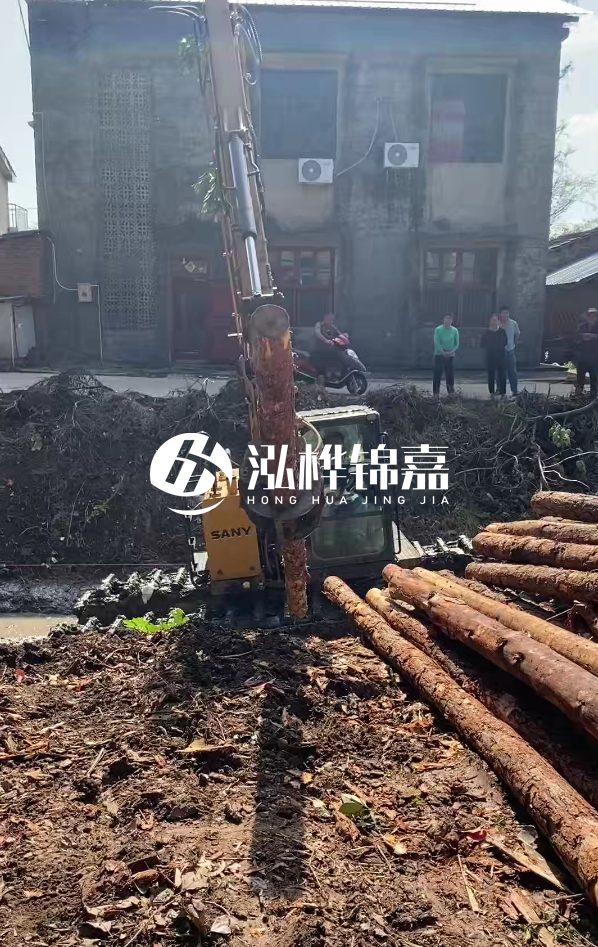 宜春挖機(jī)打木樁專業(yè)施工-打地基松木樁和水泥樁哪個更好？